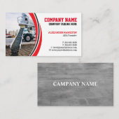 Visitekaartje voor de bouw (betonnen) bewerkbaar (Voorkant / Achterkant)