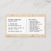 Visitekaartje voor de bouw - Cream Brick-muur (Achterkant)