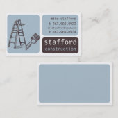 Visitekaartje voor de bouw en het schilderen (Voorkant / Achterkant)