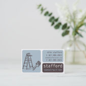 Visitekaartje voor de bouw en het schilderen (Staand voorkant)