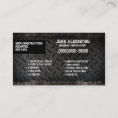 Visitekaartje voor de bouw Handyman (Achterkant)