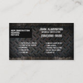 Visitekaartje voor de bouw Handyman (Achterkant)