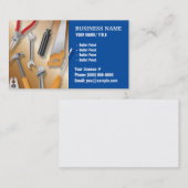 Visitekaartje voor de bouw of het hanteren van Man (Voorkant / Achterkant)