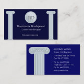 Visitekaartje voor de bouw van Griekse pijlers (Voorkant / Achterkant)