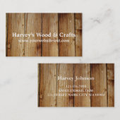 Visitekaartje voor de bouw van houtwaren (Voorkant / Achterkant)