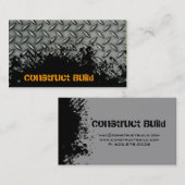 Visitekaartje voor de bouw van metaal (Voorkant / Achterkant)