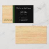 Visitekaartje voor de bouw van multiplex, Forest G (Voorkant / Achterkant)