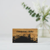 Visitekaartje voor de bouw van plastic houten vloe (Staand voorkant)