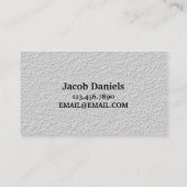 Visitekaartje voor de bouw van Sheetrock en Drywal (Achterkant)