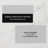 Visitekaartje voor de bouw van Sheetrock en Drywal (Voorkant / Achterkant)