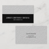 Visitekaartje voor de bouw van Sheetrock en Drywal (Voorkant / Achterkant)