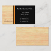 Visitekaartje voor de bouw van triplex- en multipl (Voorkant / Achterkant)