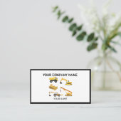 Visitekaartje voor de bouw van vrachtwagens (Staand voorkant)