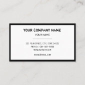 Visitekaartje voor de bouw van vrachtwagens (Achterkant)