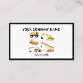 Visitekaartje voor de bouw van vrachtwagens (Voorkant)