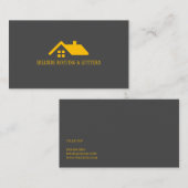 Visitekaartje voor de bouw van Windows voor dakgot (Voorkant / Achterkant)