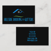 Visitekaartje voor de bouw van Windows voor dakgot (Voorkant / Achterkant)