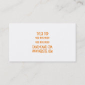 Visitekaartje voor de bouw van Windows voor dakgot (Achterkant)