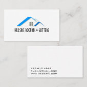 Visitekaartje voor de bouw van Windows voor dakgot (Voorkant / Achterkant)