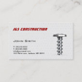 Visitekaartje voor de bouw van wolmetaalschil (Voorkant)