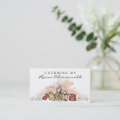 visitekaartje voor de catering van kaaswijn (Staand voorkant)