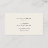 Visitekaartje voor de catering van verse levensmid (Achterkant)