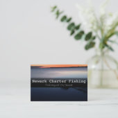 Visitekaartje voor de chartervisserij (Staand voorkant)