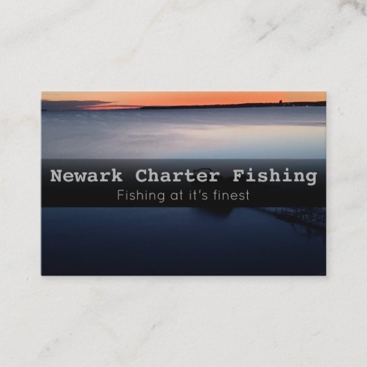 Visitekaartje voor de chartervisserij (Voorkant)