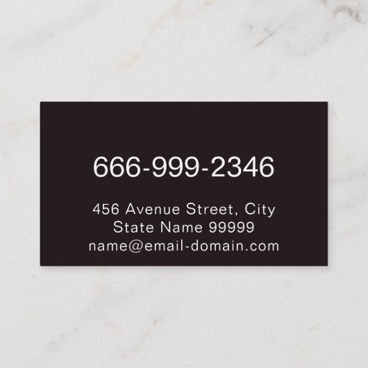 Visitekaartje voor de constructie van lassen (Achterkant)