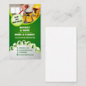 Visitekaartje voor de diensten van Handyman (Voorkant / Achterkant)