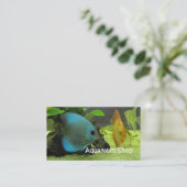 Visitekaartje voor de exotische viswinkel (Staand voorkant)