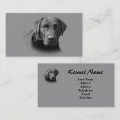 Visitekaartje voor de fokker van labrador Retrieve (Voorkant / Achterkant)