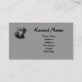 Visitekaartje voor de fokker van labrador Retrieve (Achterkant)