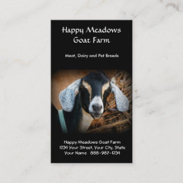 Visitekaartje voor de geitenhouderij of de fokkeri