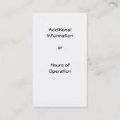 Visitekaartje voor de geitenhouderij of de fokkeri (Achterkant)