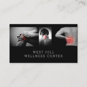 Visitekaartje voor de gezondheid van chiropractor