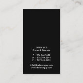 Visitekaartje voor de gezondheidszorg (Achterkant)