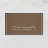 Visitekaartje voor de gieterij - Modern Masculine (Achterkant)