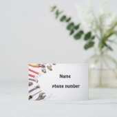 Visitekaartje voor de handel in loodgieterswerk (Staand voorkant)