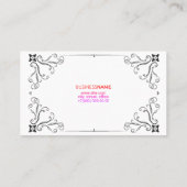 Visitekaartje voor de hoofdhairstijlen (Achterkant)