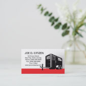 visitekaartje voor de huur van paarden (Staand voorkant)