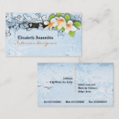 visitekaartje voor de interieurontwerper van plum (Voorkant / Achterkant)