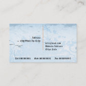 visitekaartje voor de interieurontwerper van plum (Achterkant)