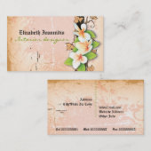  visitekaartje voor de interieurontwerper van plum (Voorkant / Achterkant)