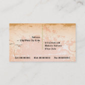  visitekaartje voor de interieurontwerper van plum (Achterkant)