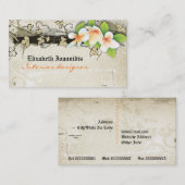  visitekaartje voor de interieurontwerper van plum (Voorkant / Achterkant)