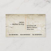  visitekaartje voor de interieurontwerper van plum (Achterkant)