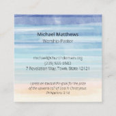Visitekaartje voor de kerk of het ministerie (Achterkant)