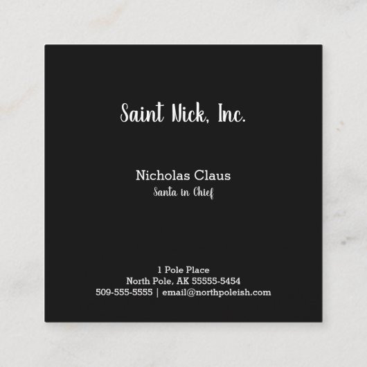  Visitekaartje voor de kerstman (Achterkant)