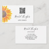 Visitekaartje voor de Life Coach QR-code (Voorkant / Achterkant)